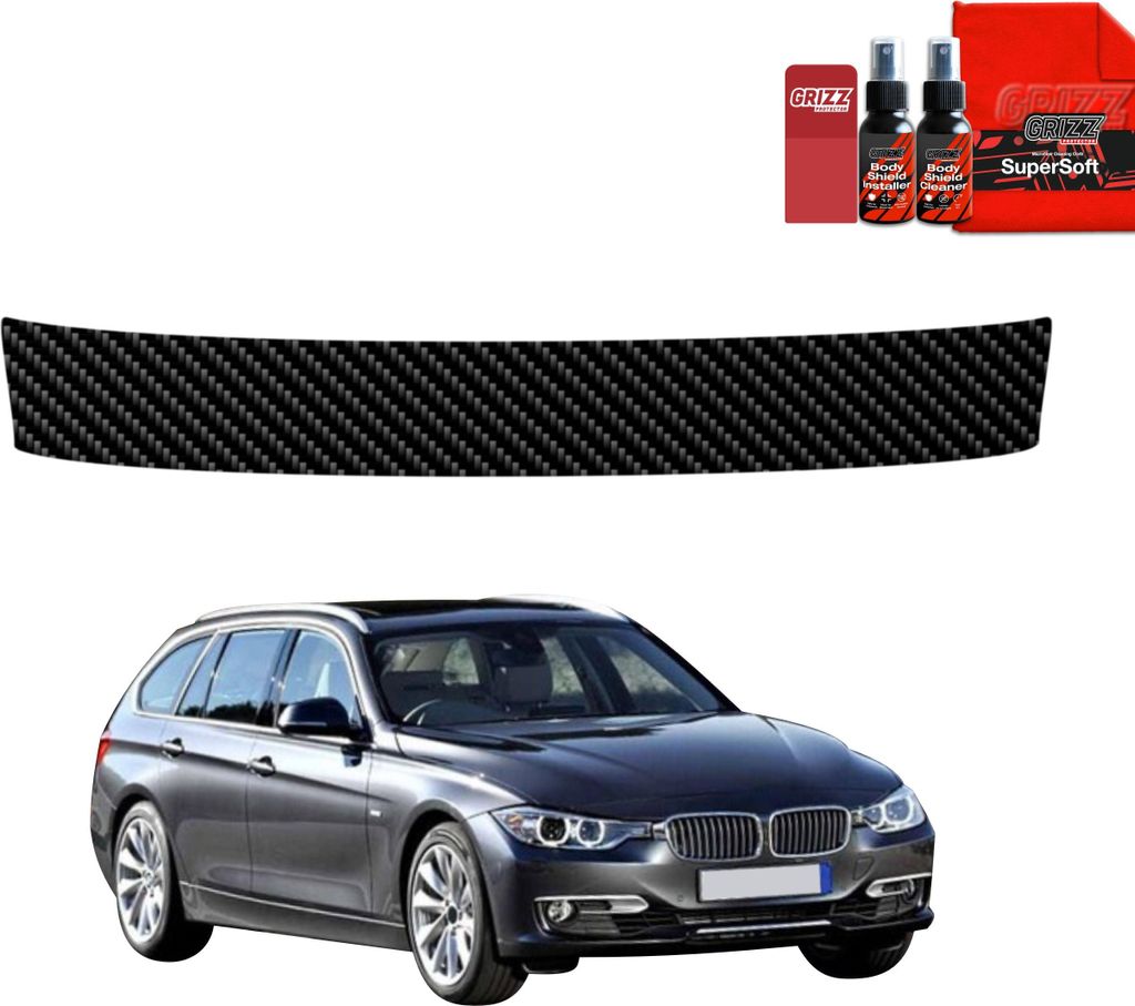 Kohlenstoff Schutzfolie Grizz Protector für Ladekante - BMW 3 F31 Kombi Pre-LCI (2011-2015)