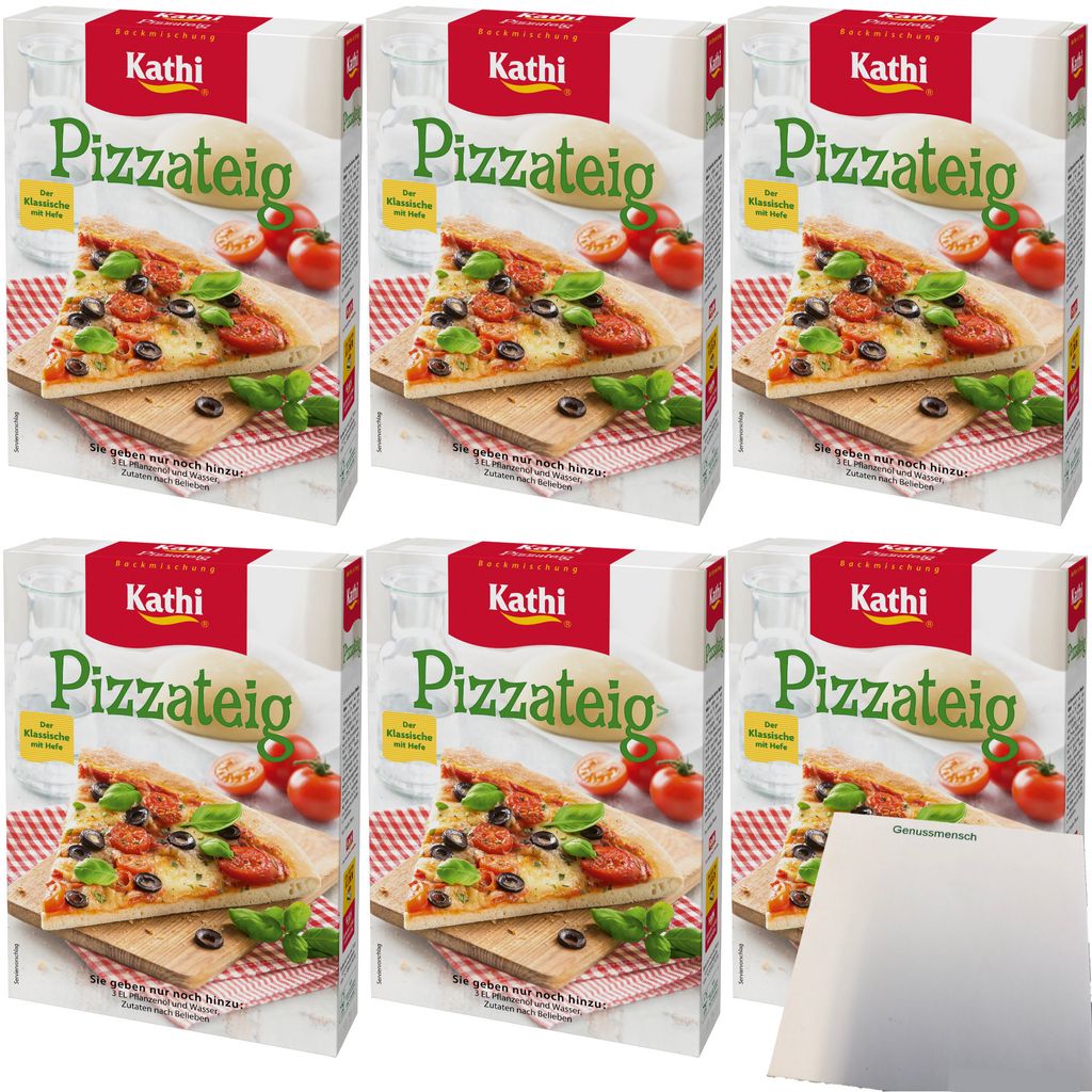 Kathi Backmischung für Pizzateig 6er Pack (6x400g Packung) Produktbild 