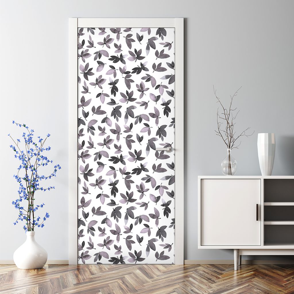 Dekorative Aufkleber selbstklebend Abnehmbarer Türposter Klebefolie Dreiecke Abstraktion 70 x 200 cm