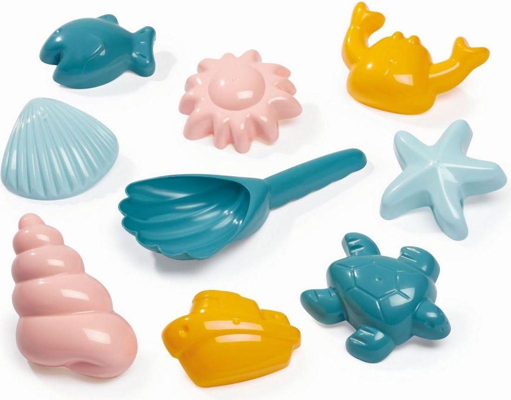 Ecoiffier Outdoor Spielzeug Sand & Strand Sandspielset Meer 9 Teile 7600000304