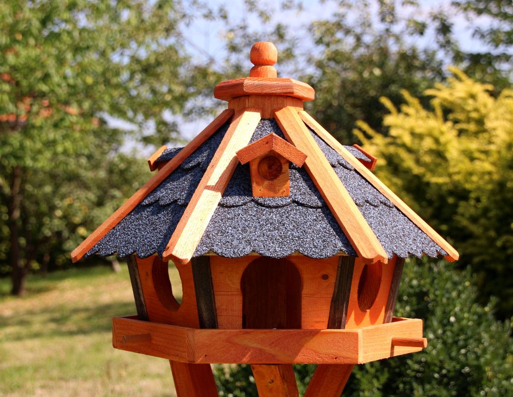 Vogelhaus blau Typ 23 aus Holz 47x33 cm NEU
