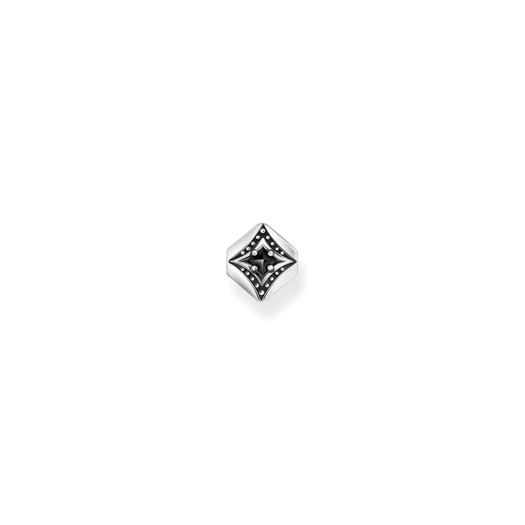 Boucles d'oreilles Thomas Sabo en argent massif noirci finition mate