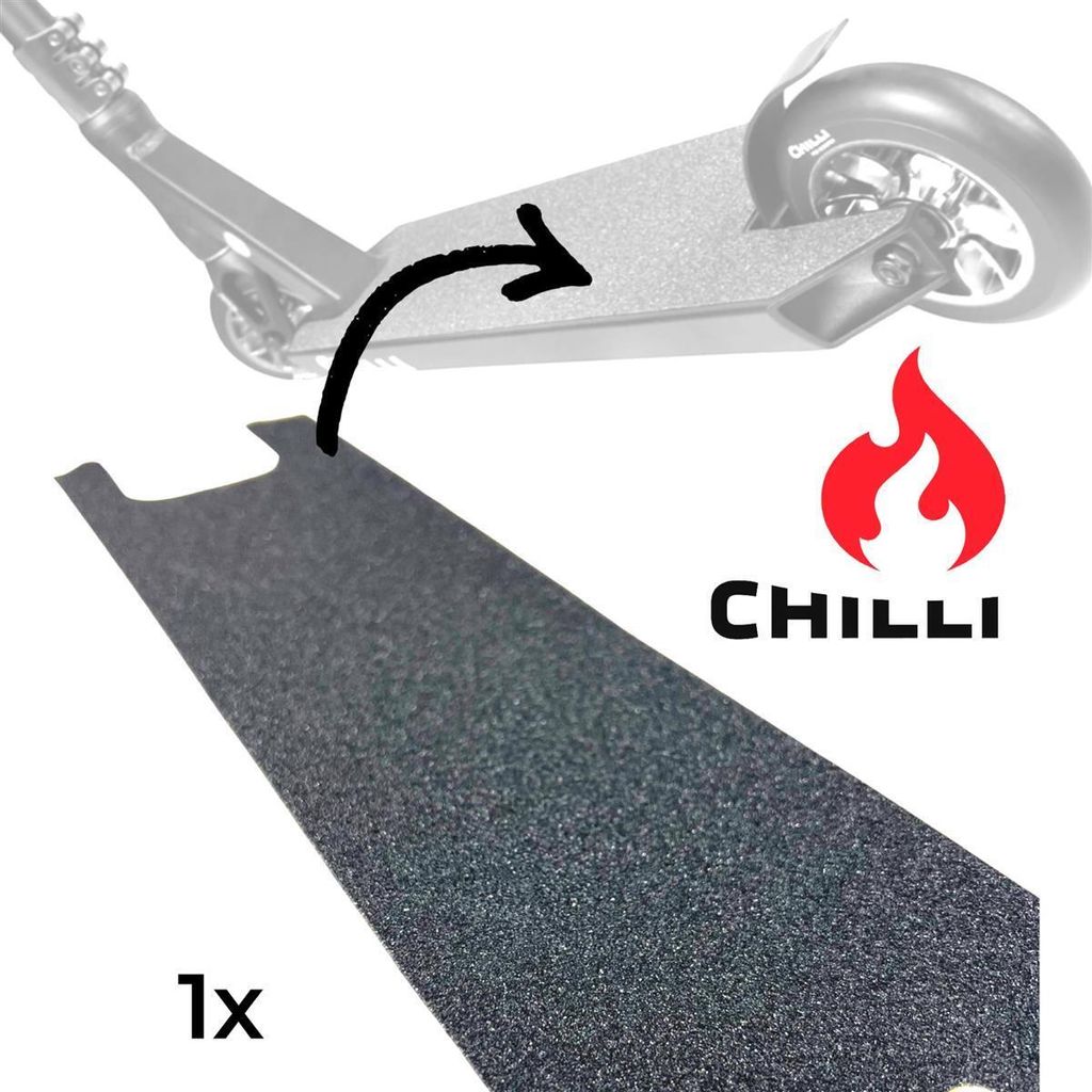 Chilli Pro Reaper Stunt-Scooter Griptape Ersatz zugeschnitte Schwarz