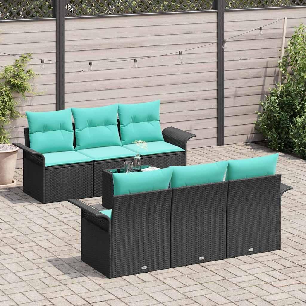 Möbel Balkonmöbel Gartenmöbel-Set - Schwarz - CLORIS Produktbild 