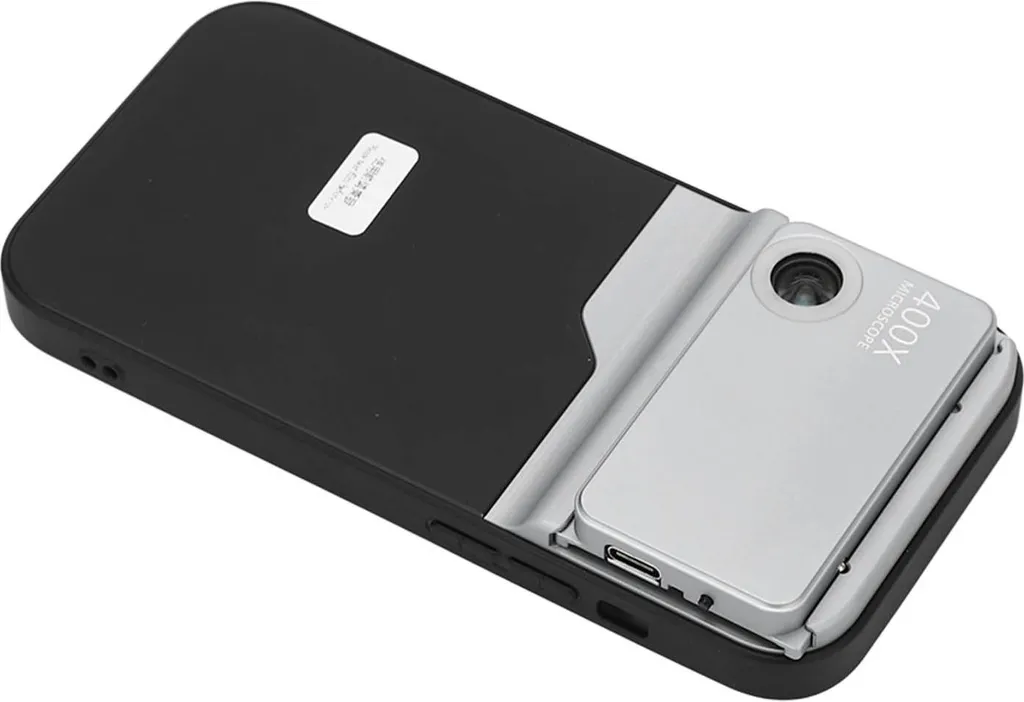 Microscope pour iPhone 14 Pro, Objectif Haute Résolution 400x avec LED