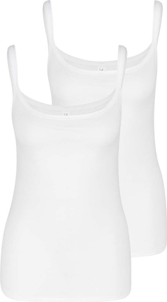 Speidel 2er Pack bio.Baumwolle Plus Unterhemd / Top Natürliche Baumwoll-Qualität, Sportiver Ausschnitt mit schmalen Trägern, Eng anliegend ohne ...