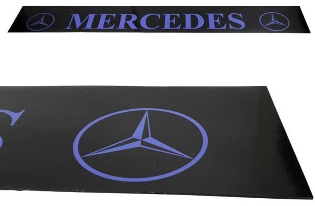 Guardabarros para semirremolque Mercedes azul sobre  | Imagen del producto 