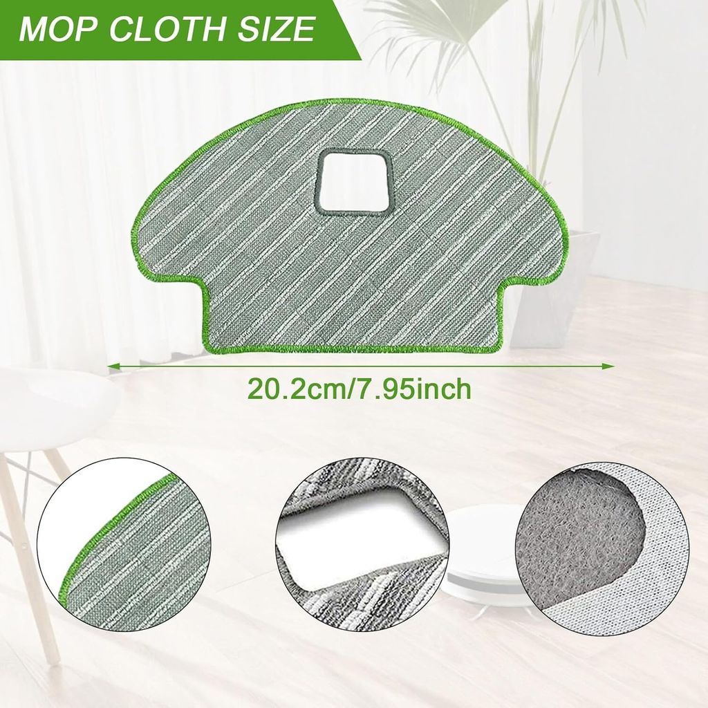 Reinigungspads Wischtücher Für Eureka J20 Saugroboter Wiederverwendbare Mikrofaser Pads 944901
