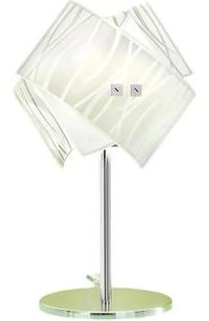 Éclairage d'appoint Agnese blanc E14 pour salon et chambre moderne LED - 2