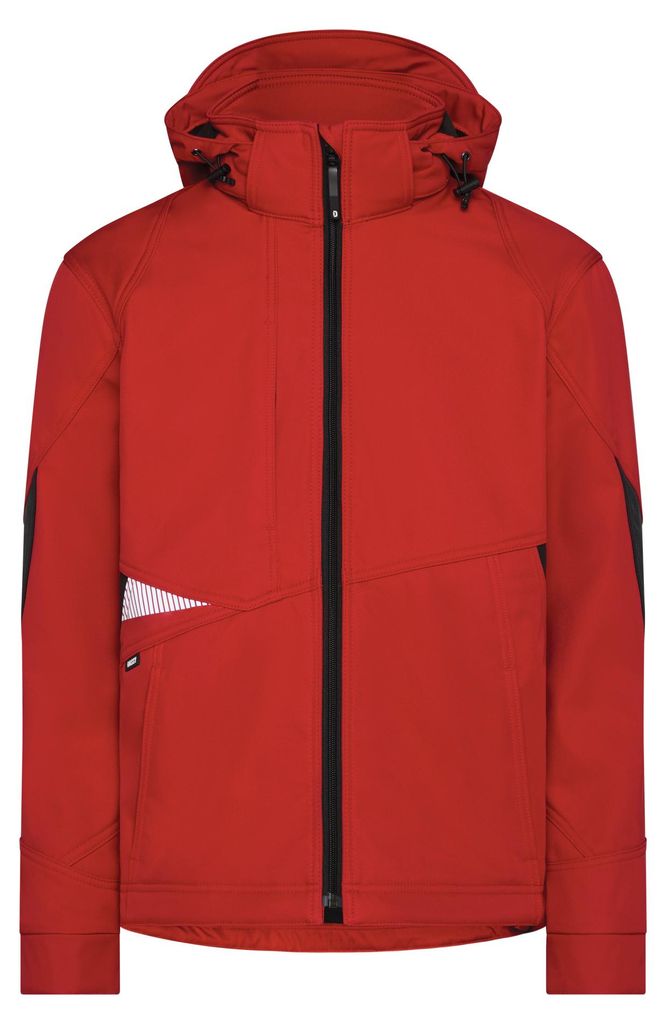 DASSY Gravity Next Softshell-Jacke | D-FX Flex | GRS | 300574 rot/schwarz M