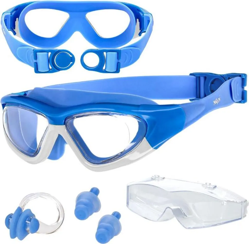 Lunettes de natation pour enfants antibuée coloris bleu - Modèle K20