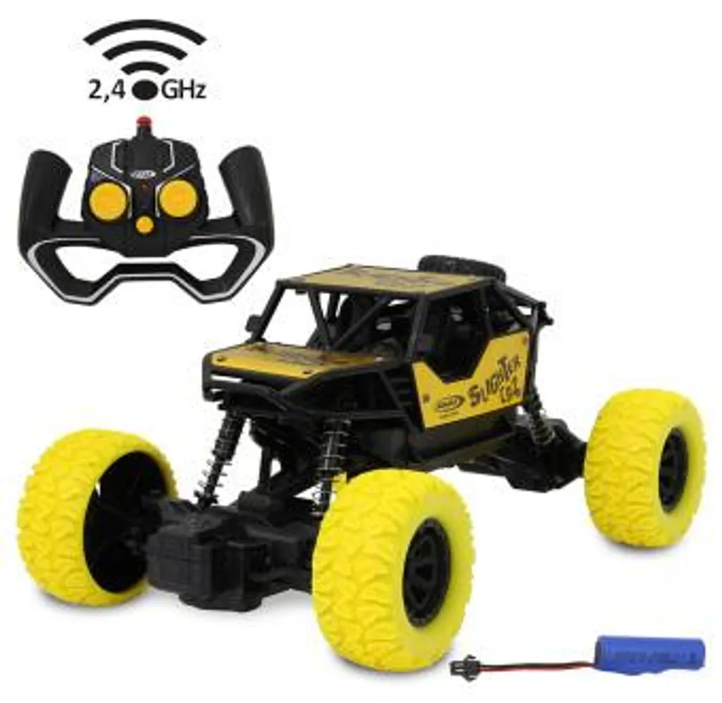 Slighter CR2 RC Crawler Jaune - Fini les Voitures Bloquées dans l'Herbe