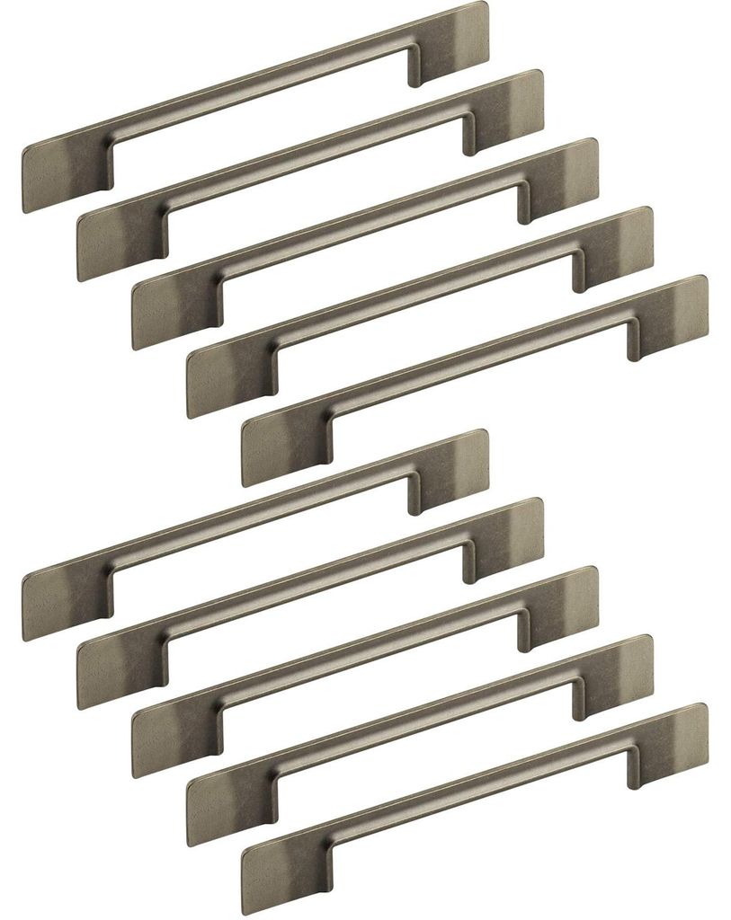 SOTECH Möbelgriff ALVAR Schrankgriff – Bohrabstand 160 mm, Altsilberoptik (10 Stück)