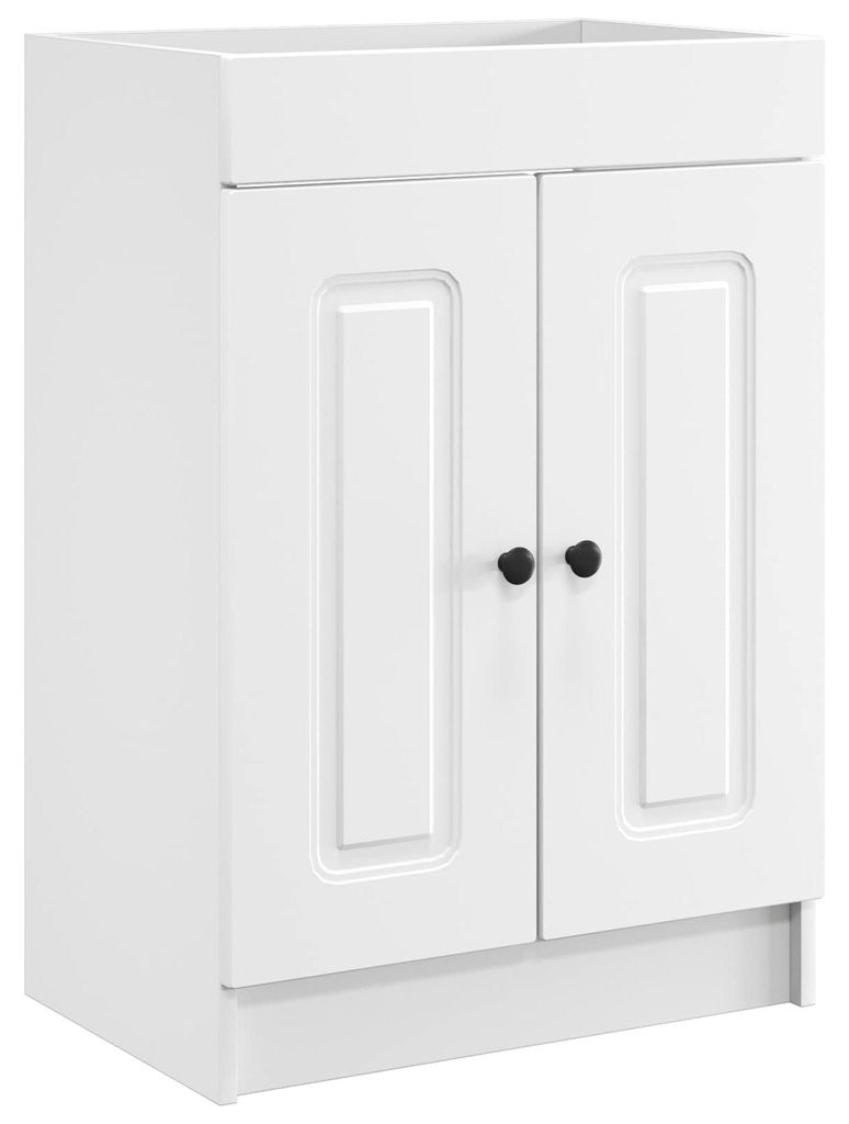 vidaXL Unter dem Waschbecken Badschrank Weiß 56 x 37,5 x 81 cm