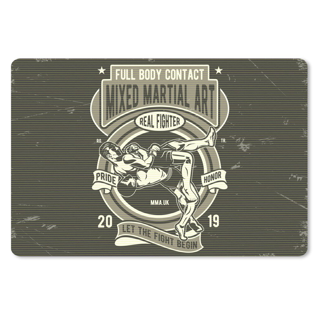 MuchoWow Mauspad Mousepad Mancave - Sport - Kampfsport - Vintage 27x18 cm - Mousepads - Maus Mat - Pad - Mausunterlage - Büroartikel - Desk Matten