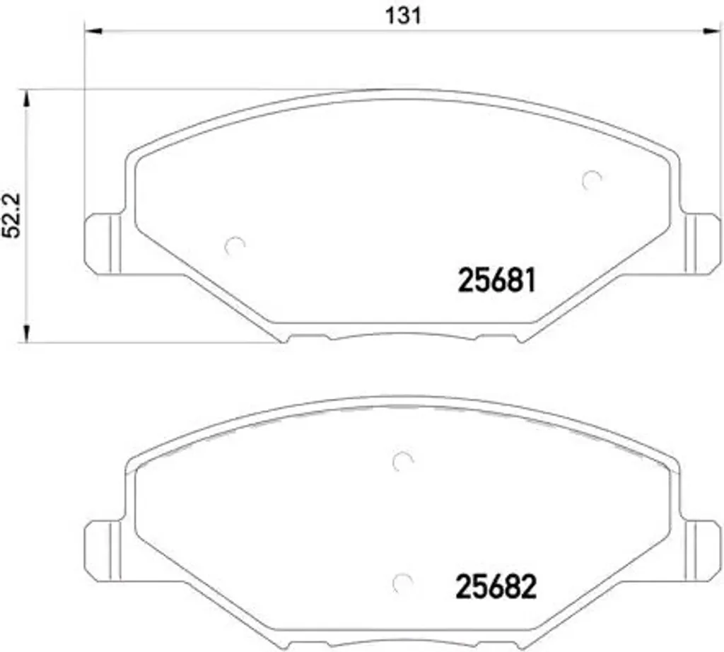 Plaquettes de frein OE 6RU698151A haute endurance pour Skoda Fabia II