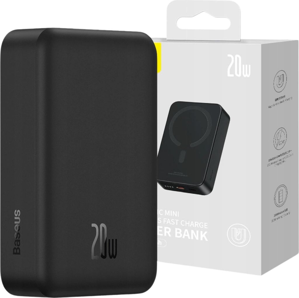 Powerbank Baseus Magnetic Mini 20000Mah, Usb-C 20W Magsafe Image du produit 