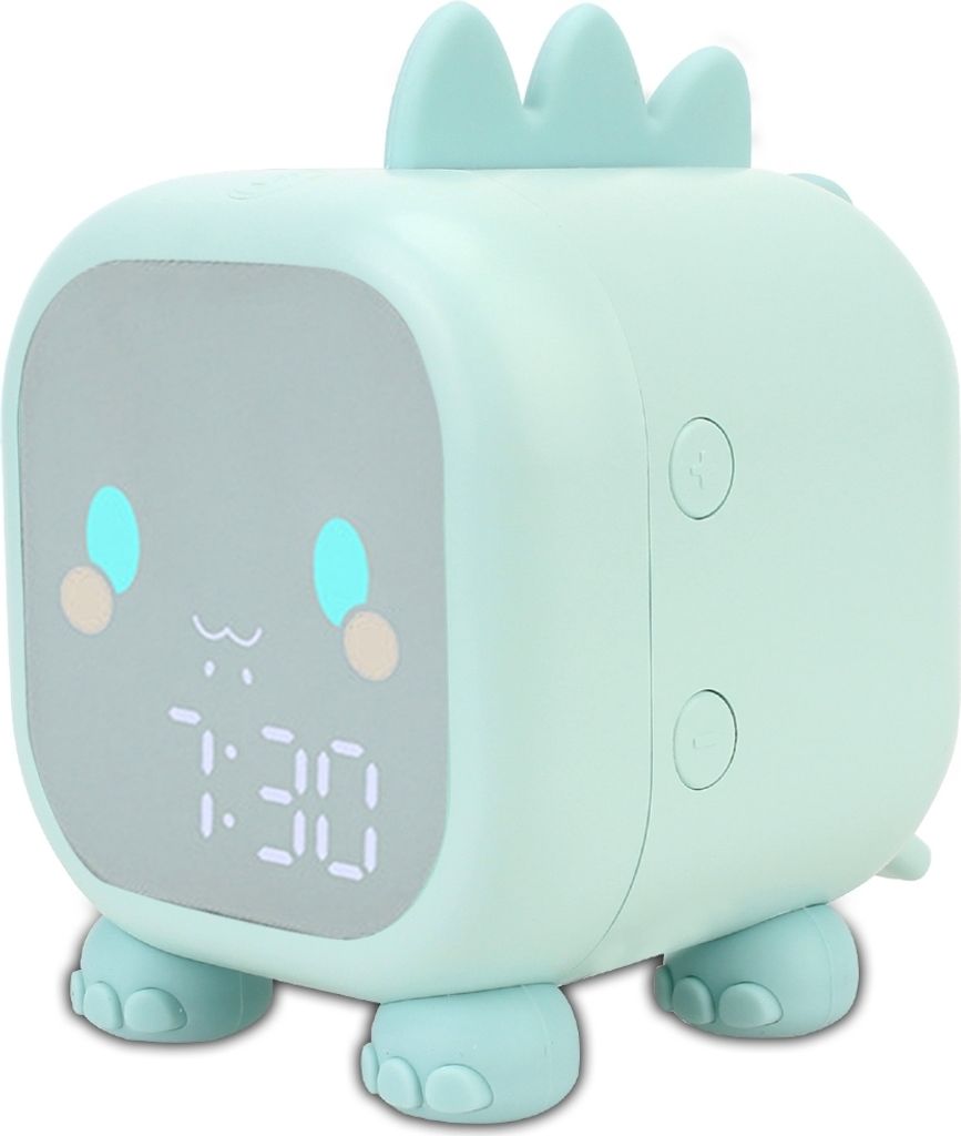 Kinderwecker, süßer Kinder-Schlaftrainer, Turndown-LED-Uhr mit Temperaturanzeige