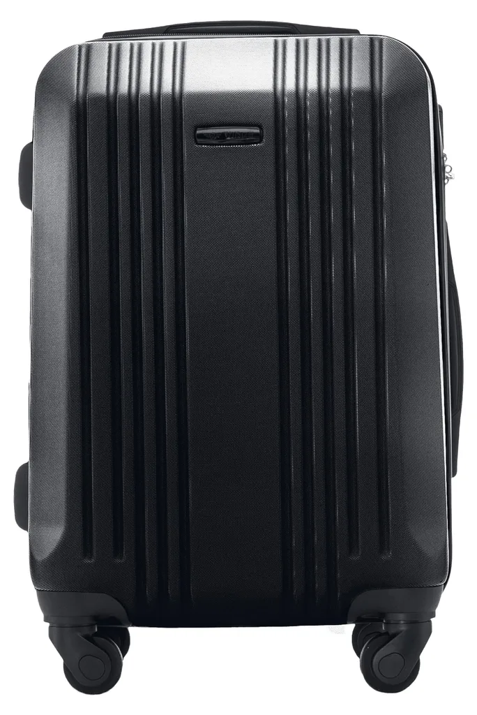 Valise de voyage légère grise, design moderne et serrure à code fixe