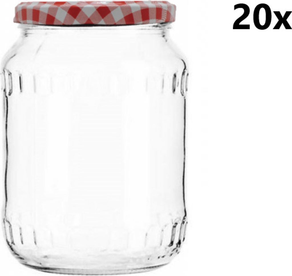 Einmachgläser 720 ml FACETTE klar/transparent 20 Stück Produktbild 1