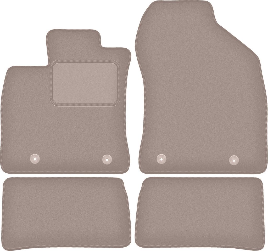 Beige Veloursmatten für: Lexus CT 200H Fließheck (2010-2020)