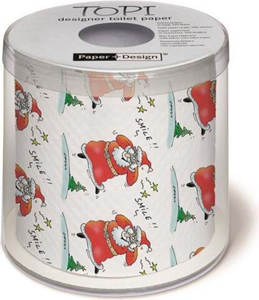 Weihnachtstoilettenpapier Verrückter Santa Produktbild 