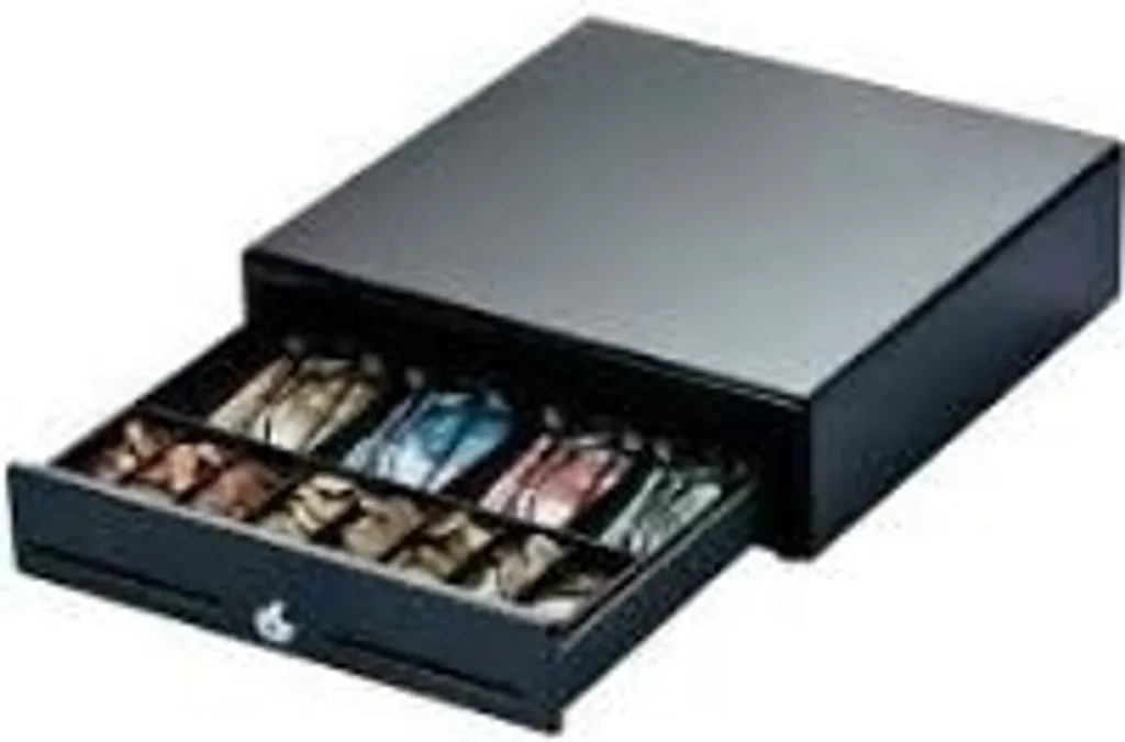 Tiroir-caisse automatique noir Metapace K-1 pour point de vente POS