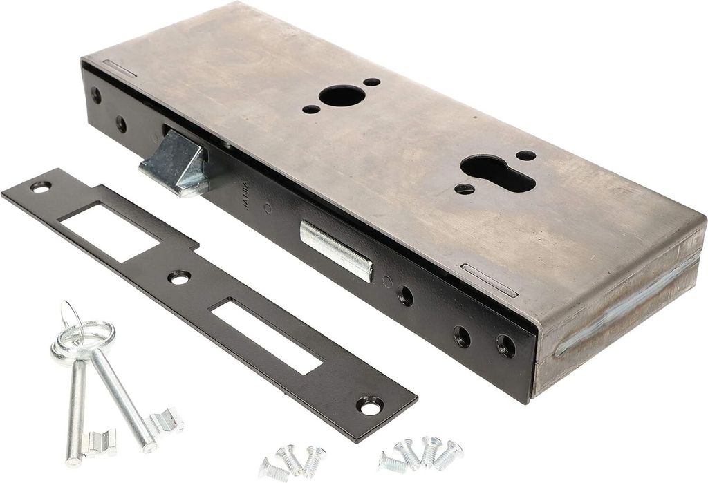 KOTARBAU Einsteckschloss 90x63mm Links mit BB-Schlüssel und Schlosskasten für Tore Türen Pforten