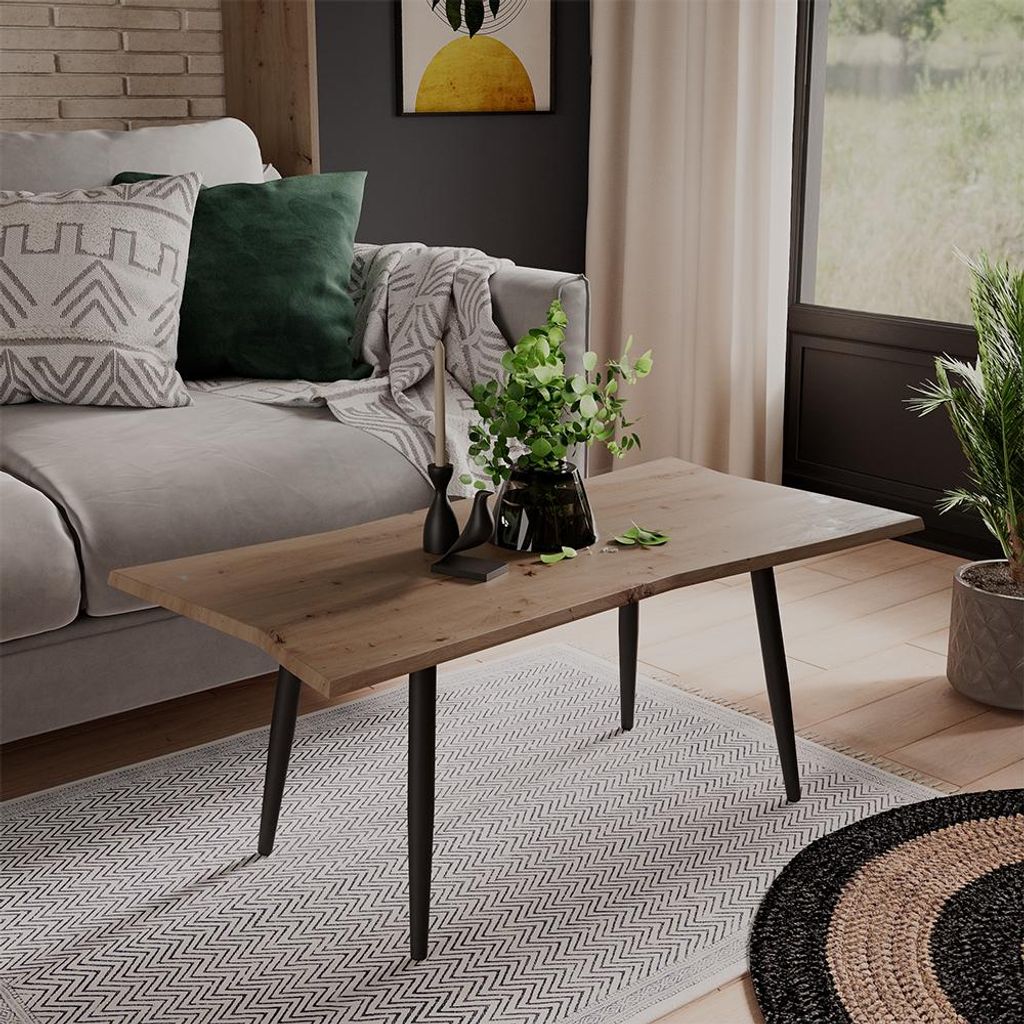 Vicco Couchtisch Yan, 100 x 50 cm, Artisan