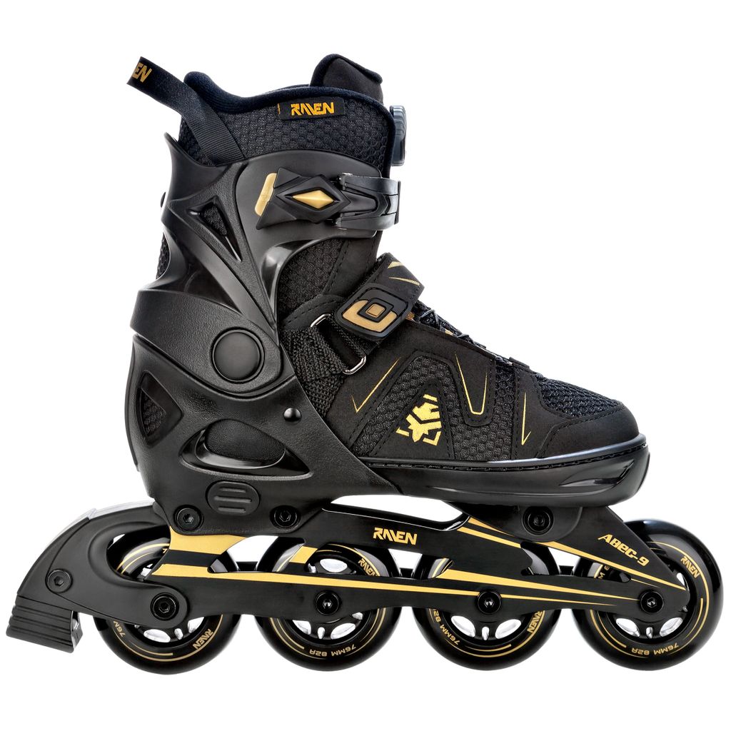 RAVEN Inlineskates Inliner Pulse PRO Gold verstellbar 43-46 Produktbild 