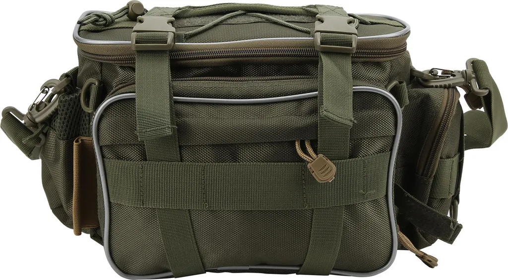 Sac de transport pour matériel de pêche itinérante épaule et taille