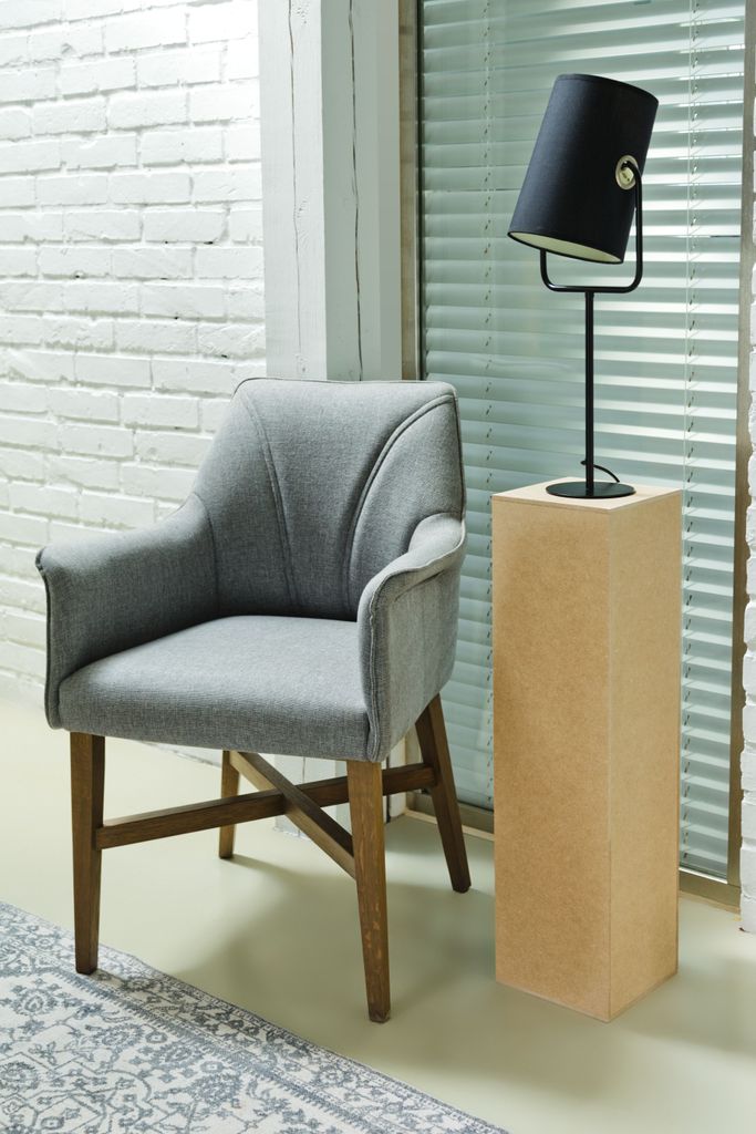 Dekosäule Unlackiertes MDF - Blumensäule für Wohnzimmer - Produktbild 3