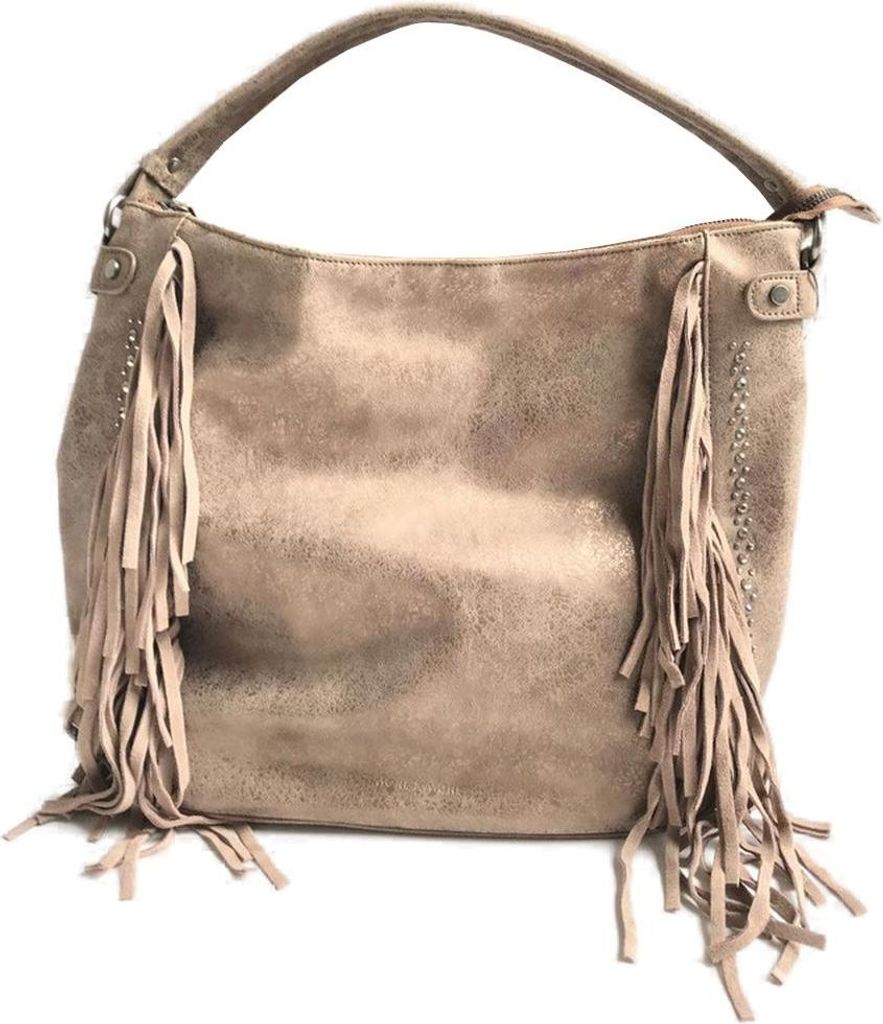 More & More Handtasche Damen Henkeltasche Kunstleder Braun 50283-8500