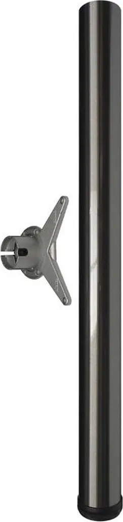 Supporto Tavolo 82cm Logo in Acciaio Inox Spazzolato - Design Moderno