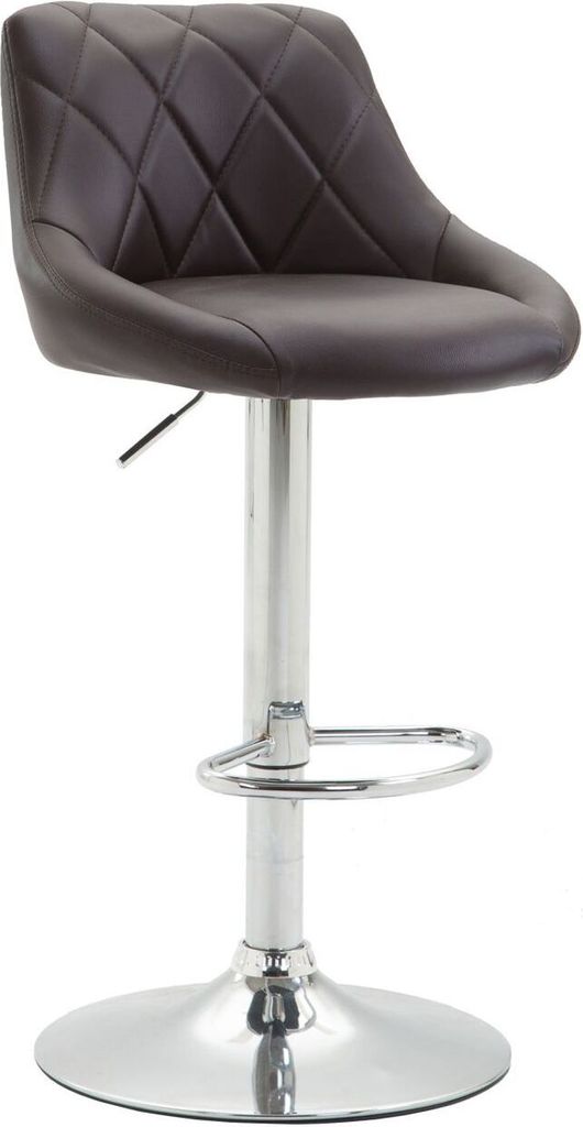 Barhocker Lazio Kunstleder chrom braun