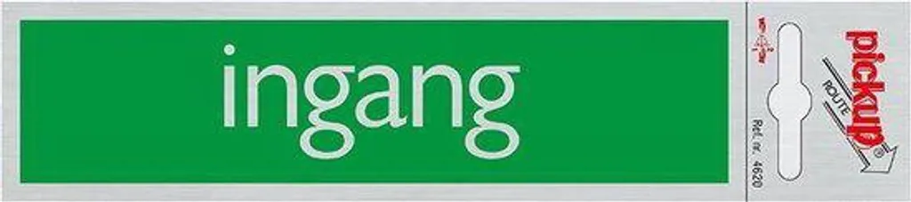 Autocollant Entrée Vert Route Alulook 165x44 mm : Finissez les Erreurs