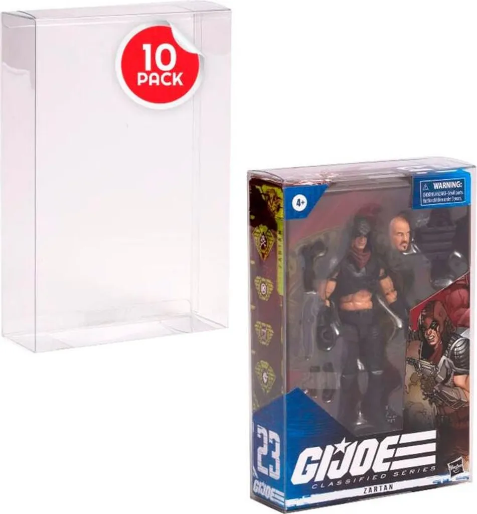 Protection pour figurines GI Joe : Pack de 10 pour vitrine et collectionneur