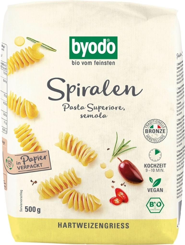 Pâtes - Spirales semola 500g Image du produit 