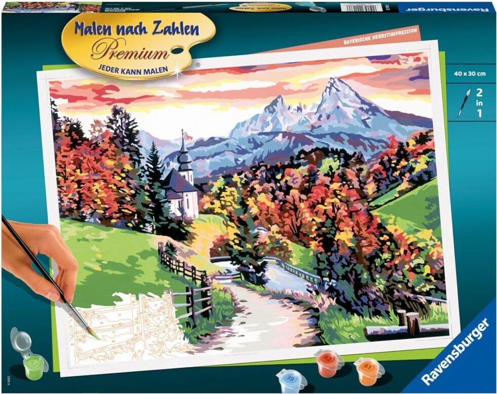 Ravensburger Malen nach Zahlen 20168 - Bayerische Produktbild 