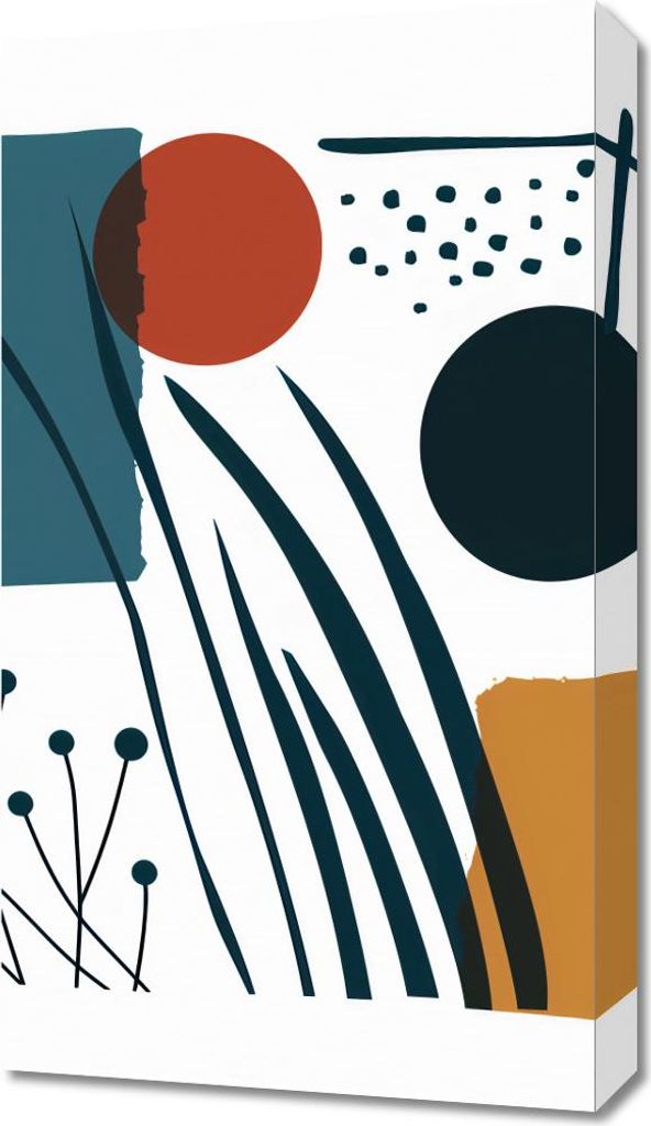Bild 40x70cm Umriss über den Inhalten