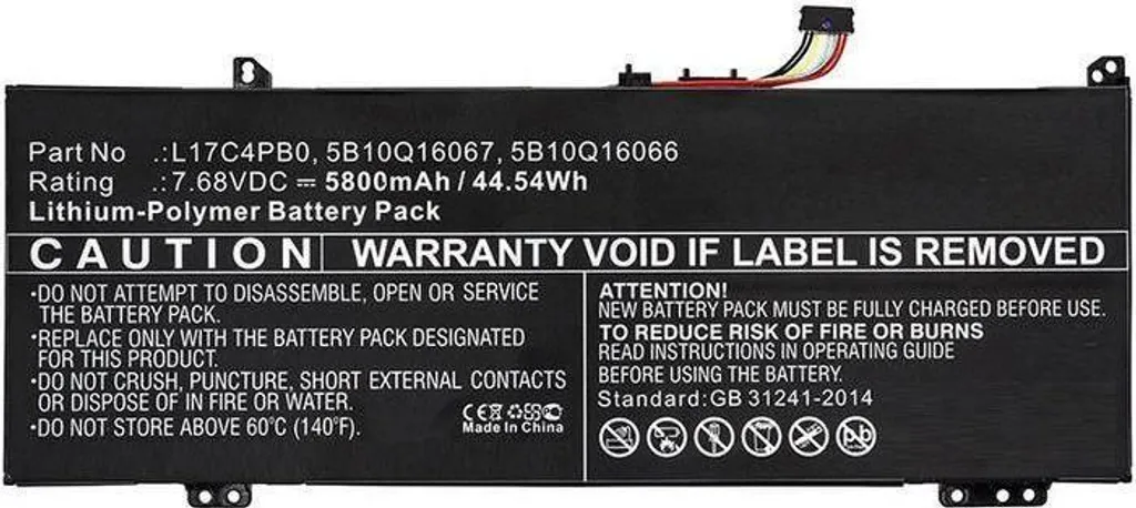 Batterie CoreParts 45Wh 7.68V 5800mAh pour PC portable 5B10Q16066-CP