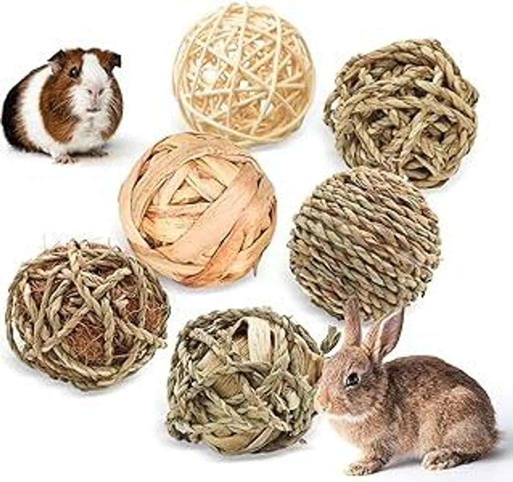 Profumo di Natura: 6 Palline Masticabili per Piccoli Roditori Felici