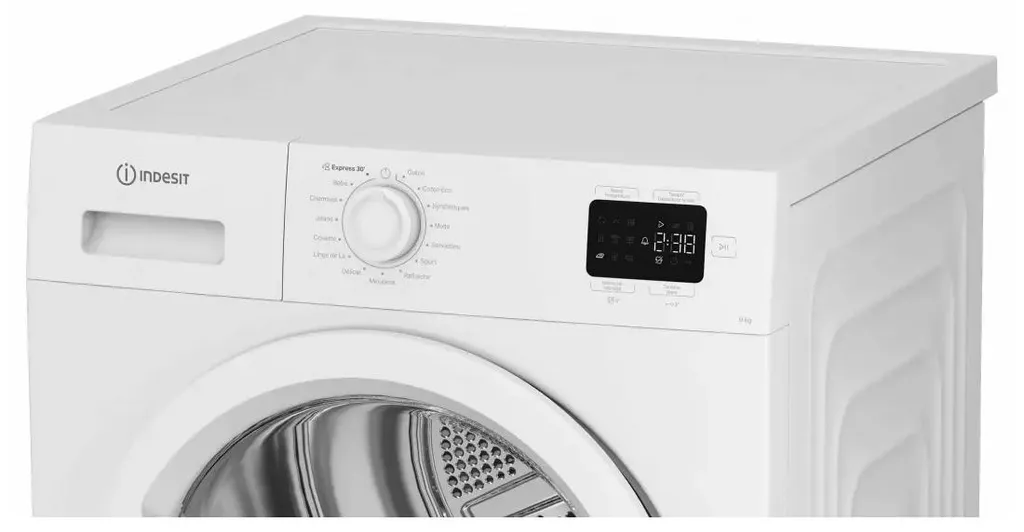 Lave-linge Indesit silencieux 64dB - Machine à laver 9kg 15 programmes