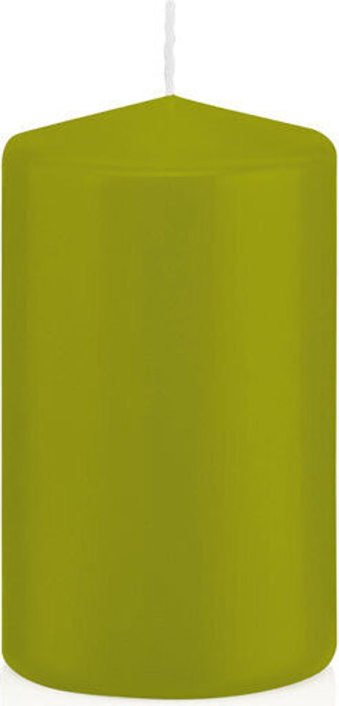 16 Stumpen Kerzen grün 10 x 5,8 cm (H x D) deutsche Marken Kerzen aus 100% Paraffin Wachs in er RAL Kerzen Qualität
