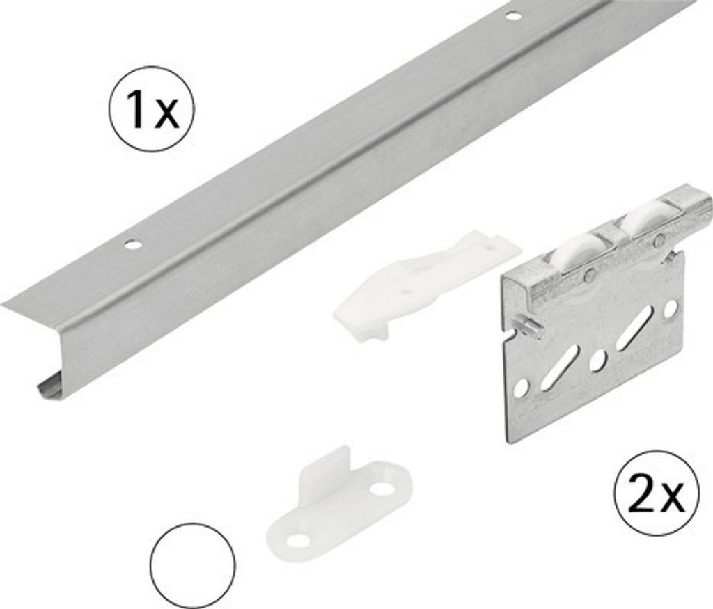 TopLine 3 - Komplettset für eine Schiebetür 200 cm, 40 kg Produktbild 