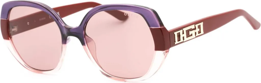 Guess GU7911 71Y Occhiali Sole Geometrici Bordeaux Donna 55mm