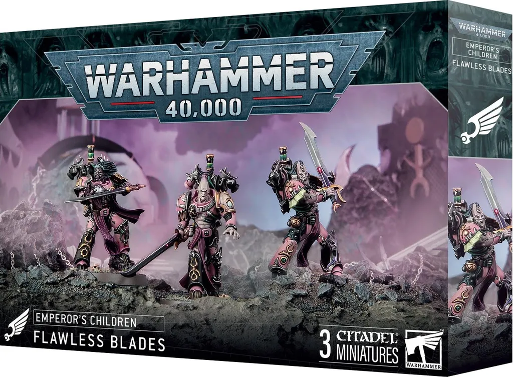 Flawless Blades Emperor's Children : kit figurines Chaos haute qualité