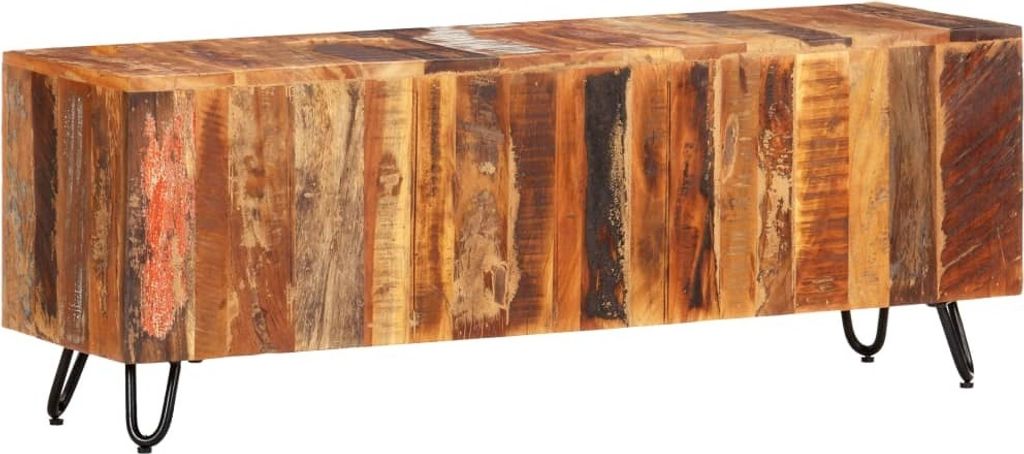 TV-Schrank 110x30x40 cm Altholz Massiv