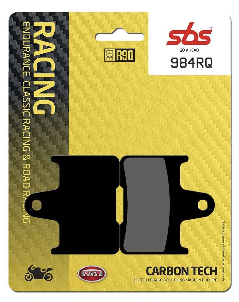 Bremsbelag SBS 984RQ (Satz pro Scheibe) Road Racing Carbon Tech
