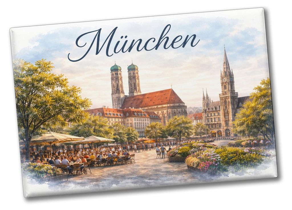 München Skyline Frauenkirche München Souvenir Souvenir Produktbild 